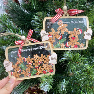 Custom Family Member Shaker Ornament, Custom Gingerbread Family Ornament, 4D Shake Family Ornament, Family Christmas Gifts, Family Keepsake