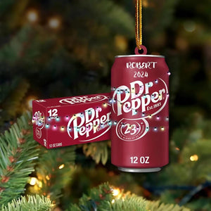 Dr Pepper Ornament, Dr Pepper Christmas Ornament, Soft Drink Christmas Ornament, Soda Ornament, 2D Ornament, Dr Pepper Decor