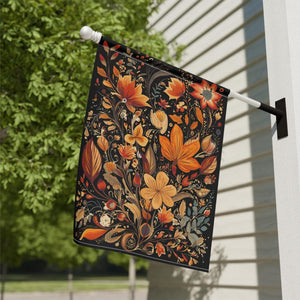 Fall Thanksgiving Garden and House Flag Fall Floral Garden Flag Outdoor Fall Decor Housewarming Gift Garden Flag Thanksgiving House Flag