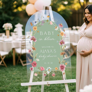 Baby In Bloom Baby Shower Sign, Wildflowers Baby Shower Welcome Sign, Baby In Bloom Baby Shower Decorations FramedFablesStore