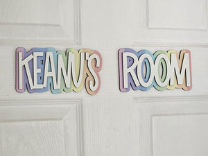 Kids Door Sign | Name Sign For Door | Nursery Door Sign | Kids Room Sign | Playroom sign | Nursery sign