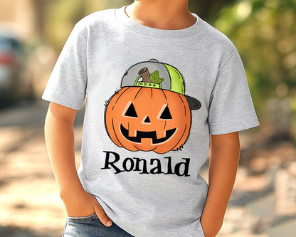 Personalized Kids Halloween Name Shirt, Toddler Boy Girl Halloween Shirt, Custom Name Pumpkin Shirt, Kids Fall Tee, Shirt for Boys and Girls