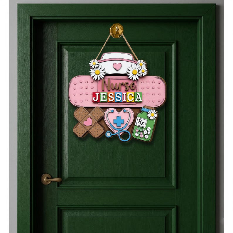 Personalized Nurse Wooden Sign , Custom Nurse Sign, Nurse Gift, Medical Decor, Hospital Decor, Nurse Appreciation Gift, Thank You Nurse