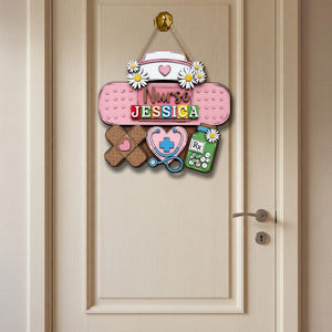 Personalized Nurse Wooden Sign , Custom Nurse Sign, Nurse Gift, Medical Decor, Hospital Decor, Nurse Appreciation Gift, Thank You Nurse