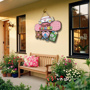 Personalized Nurse Wooden Sign , Custom Nurse Sign, Nurse Gift, Medical Decor, Hospital Decor, Nurse Appreciation Gift, Thank You Nurse