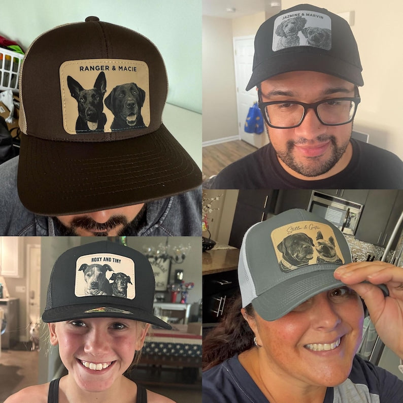 Custom Pet Photo Trucker Hat: Personalized Dog Mom & Cat Dad Gift