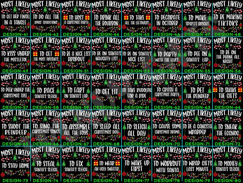 Funny 320 Quotes Most Likely Christmas Tee,Christmas Crew Shirt,Christmas Pajama,Matching Christmas Tee,Long Sleeve,Holiday T-shirt,Xmas Tee il_794xN.7111928693_e4i3.jpg