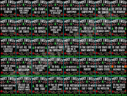 Funny 320 Quotes Most Likely Christmas Tee,Christmas Crew Shirt,Christmas Pajama,Matching Christmas Tee,Long Sleeve,Holiday T-shirt,Xmas Tee il_794xN.7111928761_ro6u.jpg