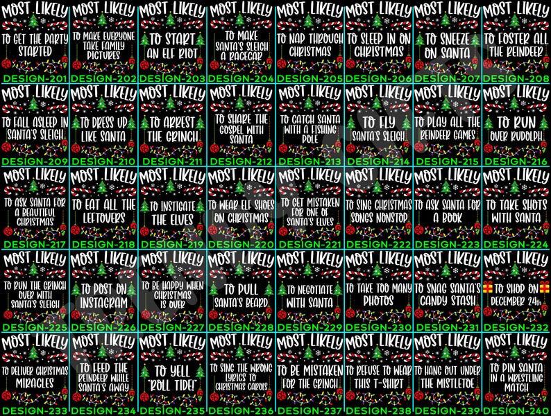 Funny 320 Quotes Most Likely Christmas Tee,Christmas Crew Shirt,Christmas Pajama,Matching Christmas Tee,Long Sleeve,Holiday T-shirt,Xmas Tee il_794xN.7111928761_ro6u.jpg