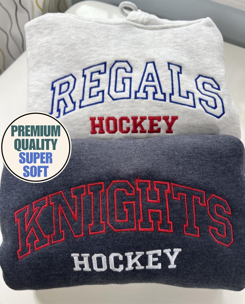 Custom Team Embroidered Sweatshirt/Hoodie, Sports Team Apparel, Custom Team Name, Custom Name and Number, Hockey/Soccer Hoodie, Game Day il_794xN.7112226125_5cwa.jpg