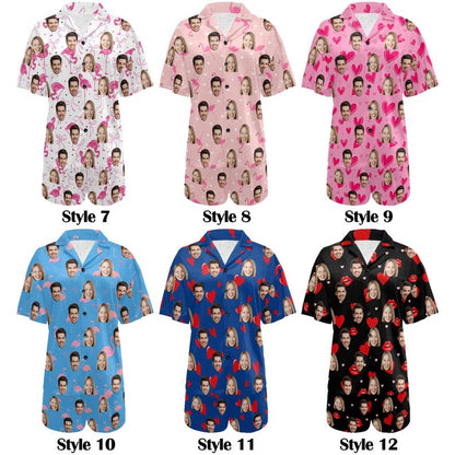 Custom Face Heart Pajama Set: Couple Pajamas Set, Personalized Photo Sleepwear, Husband Gift il_794xN.7113234621_op97.jpg