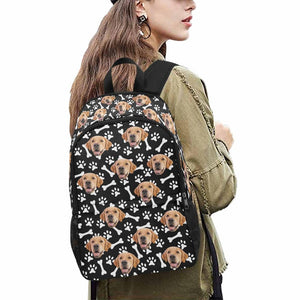 Custom Backpack, Custom Photo Backpack, Custom Backpack Photo Print, Put Your Face on Personalized Bag, Back to School Gift, Travel Backpack