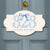 Custom Chinoiserie Dorm Door Sign, Personalised Chinoiserie Room Number Plaque, Blue Floral Room Number Plaque, Elegant College Dorm Decor