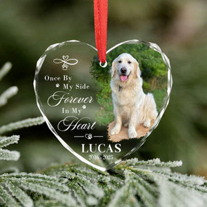Custom Dog Photo Ornament, Dog Memorial Ornament, Personalized Dog Ornament, Pet Memorial Keepsake,Dog Loss Gift Forever Loved Sympathy Gift