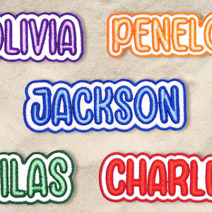 Custom Embroidered Name Patch Personalized Text Patches | Colorful Name Patch Iron-On or Sew-On | For Clothes, Uniforms, Bags il_794xN.7117755661_5sqt.jpg