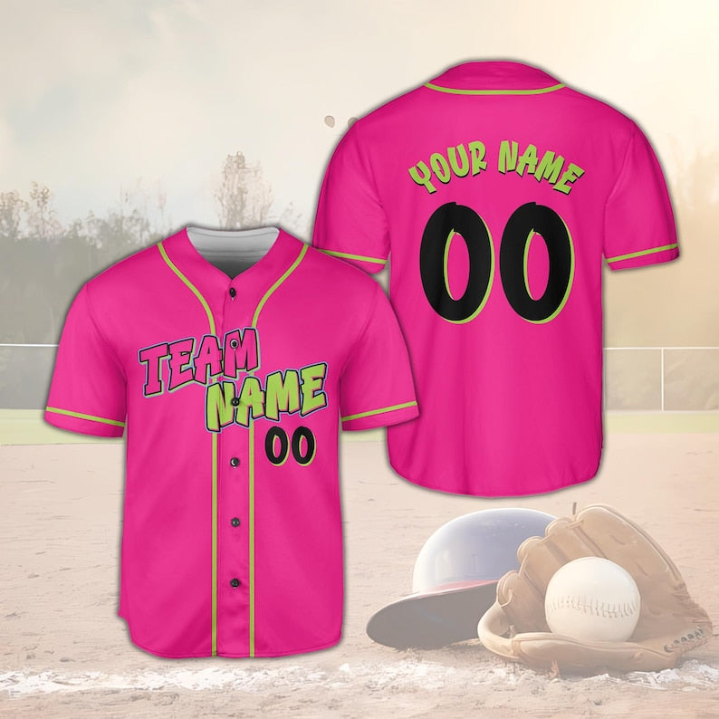 Custom Animals Baseball Jersey, Personalized Name And Number Party Baseball Jersey, Matching Paint Splatter Jersey, Monkey Team Gift