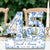 45th Wedding Anniversary Blue Toile Acrylic Plaque Gift for Husband, Personalized Couple's Name Date Sapphire Anniversary, Gift for Couple
