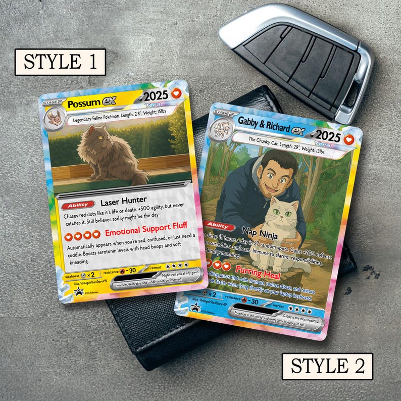 Custom Pet Pokemon Card, Pet as a Pokemon Card, Turn your pet into a Pokemon, Dog Portrait, Pet Lover Gift, Pet memorial, Dog Gift, Cat Gift