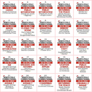 Matching Family Christmas Pajama Shirts, North Pole Correctional, Funny Group Christmas Pajamas, Custom Christmas Tees, Matching Family Tees