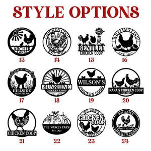 Custom Chicken Farm Metal Sign, Hen House Coop Sign, Farm Coop Sign, Personalized Hen Name Sign, Chicken Coop Wall Art, Eggs Farm House Sign