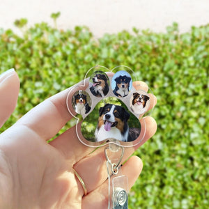Custom Pet Badge Reel, Dog Badge Reel, Cat Badge Reel, Nurse Badge Reel, Pet Photo Badge Reel, Retractable Badge Holder, ID Badge Buddy