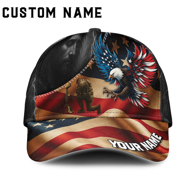 Custom Name Hat, Personalized Eagle Hat with American Flag & Lightning Veteran Soldier Cap, USA Military Gift for Men, Custom Name Snapback il_794xN.7126109766_jfjb.jpg