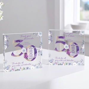 Personalized Name Retirement Gift Plaque, Custom Years of Service Acrylic Keepsake, Employee Appreciation Award, Company Anniversary Gift