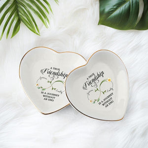 Personalized Best Friend Jewelry Dish, Birth Flower Jewelry Dish, Gift Group Friends, Friendship Ring Dish, Gift For Soul Sister Friends