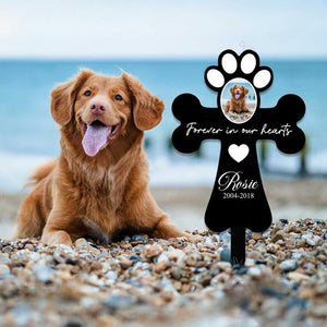 Custom Pet Photo Memorial Garden Sign, Dog Memorial Plaque,Dog Memorial Garden Stake,Pet Memorial Sign,Dog Photo Grave Marker