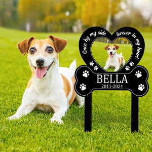 Custom Pet Photo Memorial Garden Sign, Dog Memorial Plaque,Dog Memorial Garden Stake,Pet Memorial Sign,Dog Photo Grave Marker