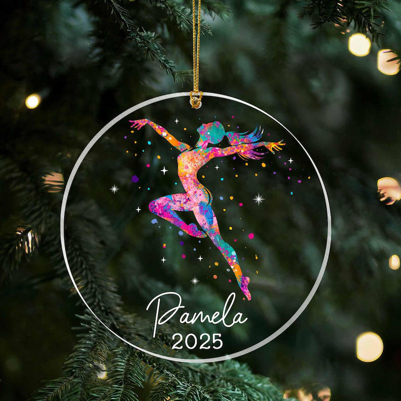 Dance Christmas Ornament, Personalized Dance Christmas Ornament Gift for Dancer, Ballet Dance Gift,Dance Ornament, Ballet Ballerina Ornament