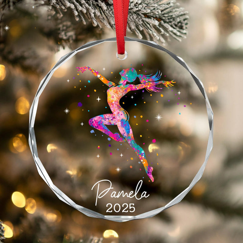 Dance Christmas Ornament, Personalized Dance Christmas Ornament Gift for Dancer, Ballet Dance Gift,Dance Ornament, Ballet Ballerina Ornament