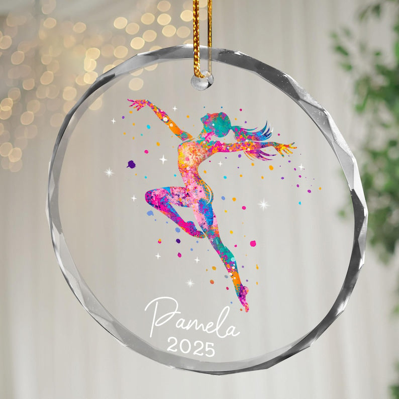 Dance Christmas Ornament, Personalized Dance Christmas Ornament Gift for Dancer, Ballet Dance Gift,Dance Ornament, Ballet Ballerina Ornament