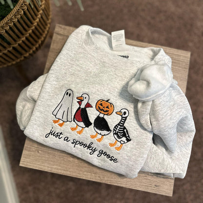 Spooky Goose Embroidered Sweatshirt Halloween Spooky Season Embroidery Geese Fall Autumn il_794xN.7128716647_c6ii.jpg