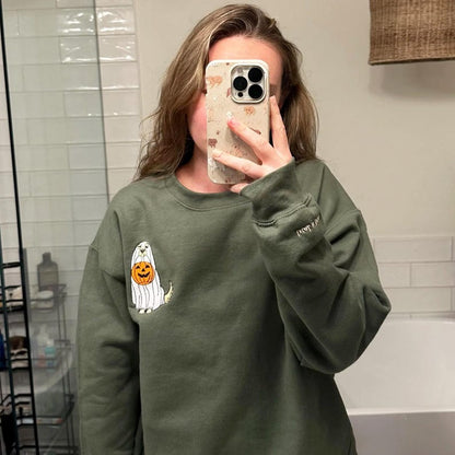 Custom Dog Embroidered Sweatshirt Halloween Ghost Dog Hoodie Halloween Embroidered Sweatshirt Dogs Embroidered Hoodie Pet Ghost Hoodie il_794xN.7129347857_bc7j.jpg