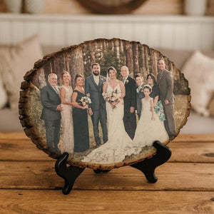 Photo on Wood Custom Christmas Gift Personalized Wood Picture Valentine Day's Gift Family Gift Wedding Gift