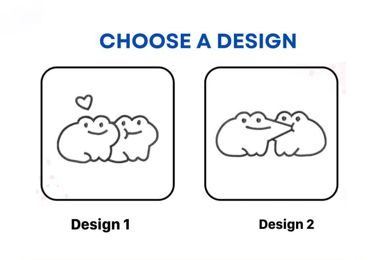 Custom Frog Couple Embroidered Hoodie with Roman Date & Initials - Matching Hoodies For Couple - 1st Anniversary Gift for Couples