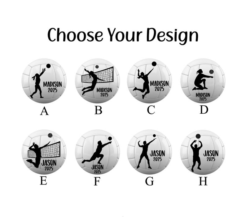 Volleyball Ornament, 8 Designs To Choose From, Male Or Female, Volleyball Tree Decoration, Sports Ceramic Ornament, Team Gift, Volleyball Decoration