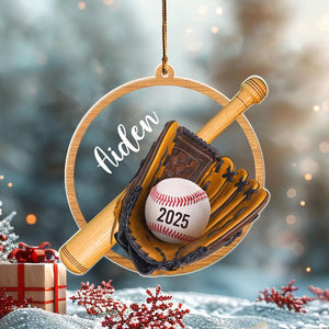 Personalized Baseball 2D Flat Acrylic Ornament, Custom Baseball Player Ornament, Baseball Keepsake, Baseball Team, Baseball Lovers Gift, Sport Team Ornament