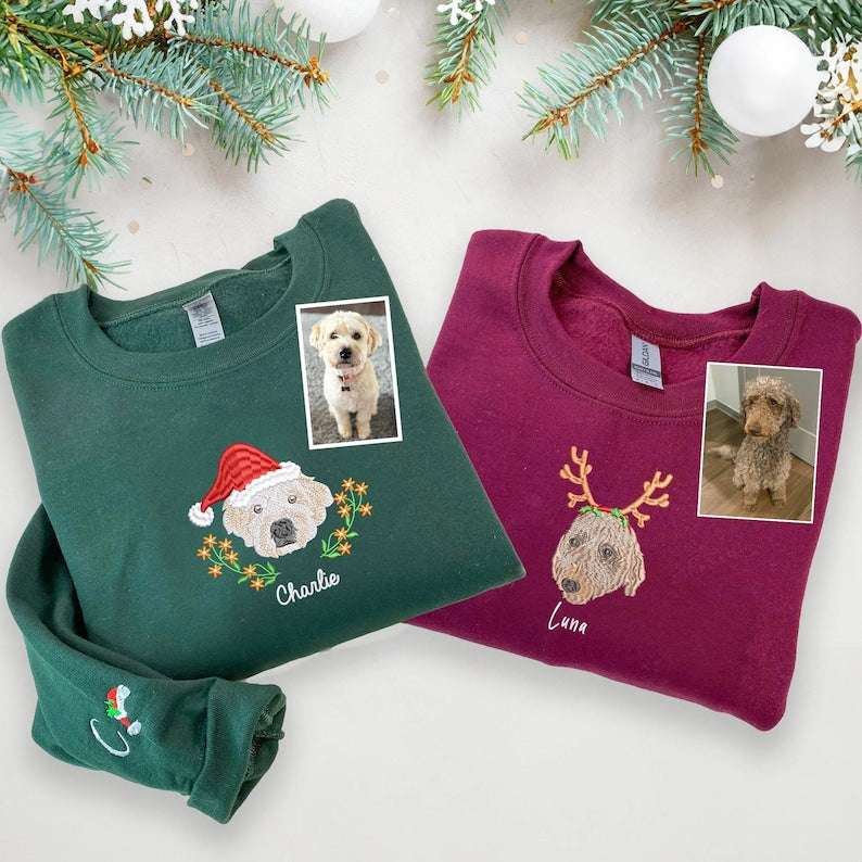 Embroidered Pet Portrait Christmas Sweatshirt: Custom Dog or Cat Face il_794xN.7133987020_1wf0_47c12e93-d44a-47cc-bfdc-57227057fa47.jpg