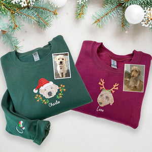 Embroidered Pet Portrait Christmas Sweatshirt: Custom Dog or Cat Face il_794xN.7133987020_1wf0_47c12e93-d44a-47cc-bfdc-57227057fa47.jpg