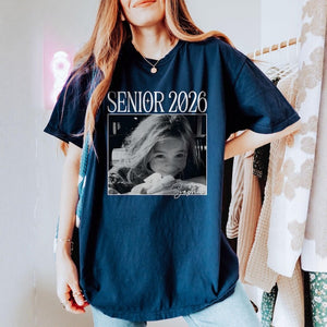 Custom Photo Shirt Senior 2026,Back to School Vintage Photo Shirt,Class of 2026, Custom Shirt With Picture,Graduation Tee,High School Senior
