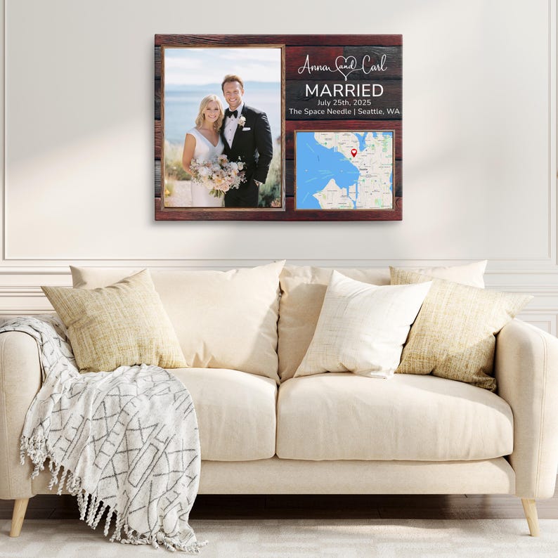 Anniversary Presents For Husband Custom First Anniversary Gift For Wife Wedding Gift Ideas For Couple Personalized Wedding Gift To Husband