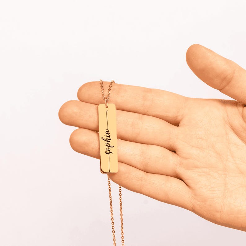 First Day of Senior Year Gift, First Day Of 12th Grade Daughter Name Necklace, First Day Of 12th Grade Gift, Senior Year Gift for Girls