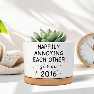 9th Anniversary Willow Tree Gift, 9 Year Anniversary Willow Plant Pot, Willow Tree Flower Pot, 9th Anniversary Gifts For Couple, Willow Gift