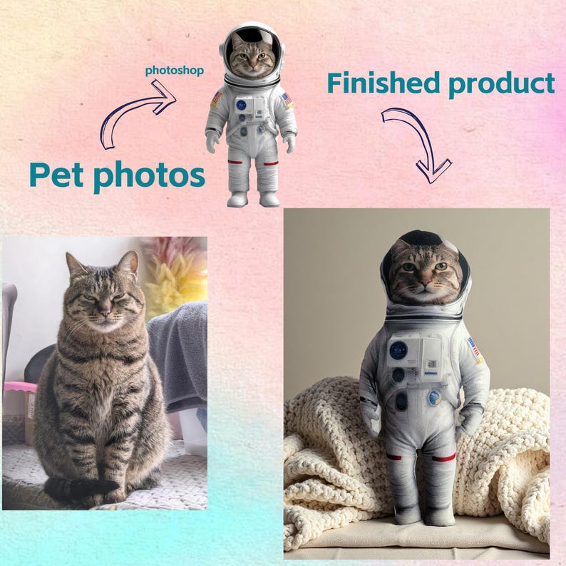 Personalized pet pillows, custom funny pet pillows, fun pet gifts, pet lover pillows, Custom ugly pillow support any style customization