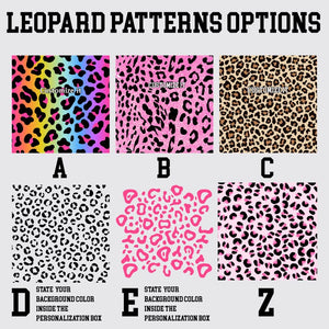 Leopard Print Custom License Plate Frame: Personalized Car Decor