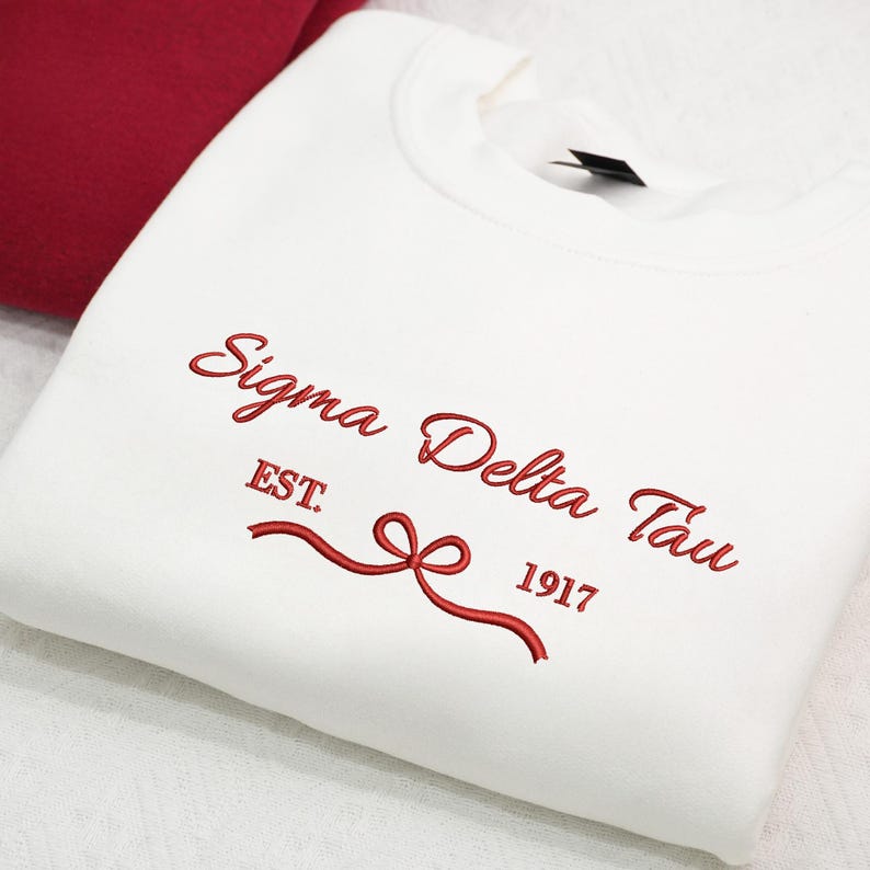 Custom Embroidered Sorority Sweatshirt - Girl's Trip 2026 Sweatshirt - Coquette Sorority Crewneck Besties Gifts For Her - Friendship Gifts il_794xN.7141547823_hru1.jpg