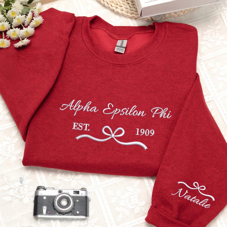 Custom Embroidered Sorority Sweatshirt - Girl's Trip 2026 Sweatshirt - Coquette Sorority Crewneck Besties Gifts For Her - Friendship Gifts il_794xN.7141547839_ifqk.jpg