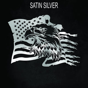 Custom Eagle & American Flag Metal Sign: Patriotic Wall Art